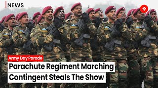 Parachute Regiment Marching Contingent Steals The Show At Army Day Parade In Bengaluru [upl. by Ibocaj]