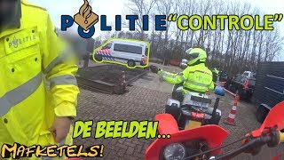 BEELDEN WOKSTATUS  BROMMER OP DE ROLLERBANK BIJ POLITIE CONTROLE [upl. by Wilie]