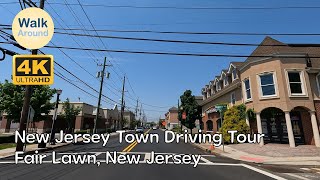 【4K60】 New Jersey Town Driving Tour Fair Lawn New Jersey [upl. by Biles283]