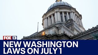 New Washington state laws go into effect July 1  FOX 13 Seattle [upl. by Thad]