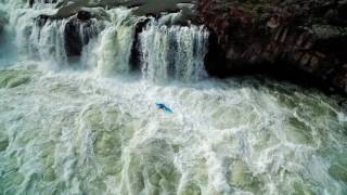 Caldron Linn Canyon Idaho Star Falls  High water flow and Kayakers [upl. by Crenshaw983]