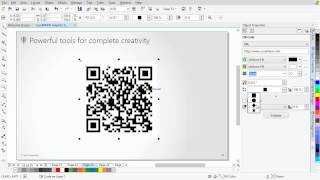 CorelDRAW® Graphics Suite X7  New QR code generator [upl. by Ahnavas]