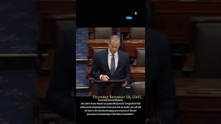 🚨Sen John Thune Honors Leader McConnell quotGrateful for Your Mastery in the Senatequot [upl. by Lleryd577]