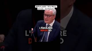 Au Sénat B Le Maire remet la faute du déficit public accuse les français actualités politique [upl. by Bamberger]