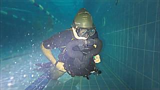 DRY DIVING SUIT REBREATHER TRAINING [upl. by Einatsed59]