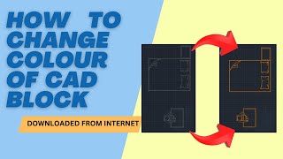 How to Change CAD Block Colors in 60 Seconds [upl. by Alyal]