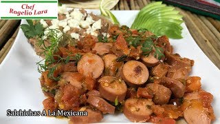 Salchichas A La Mexicana Receta Deliciosa [upl. by Kessler]