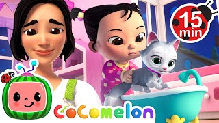 Kitty Kat Doesnt Want a Bath  CoComelon  Cece Time  Songs and Cartoons  Best Videos for Babies [upl. by Lleryt]