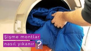 RENGARENK ŞİŞME MONTLAR BOZULMADAN NASIL YIKANMALIDIR  şişme montlar makinede nasıl yıkanmalıdır [upl. by Ulyram]