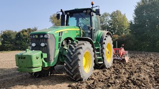 Preparazione terreno  JohnDeere 8230  Ripuntatore 7 ancore Vogel Noot [upl. by Tolkan]