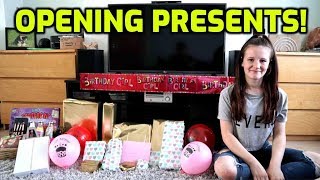 Alissas 14th Birthday  Opening Presents [upl. by Xavler]