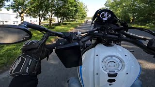 Tuned Yamaha XSR700 pov  Purbecks ride [upl. by Asilegna]