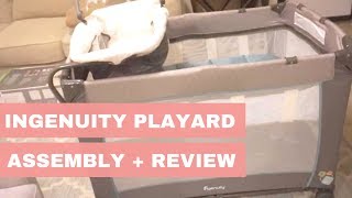 Ingenuity Smart and Simple Playard Assembly amp Review [upl. by Gunter]