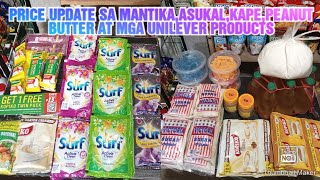 PRICE UPDATE SA MANTIKAASUKALKAPEPEANUT BUTTER AT MGA UNILEVER PRODUCTSUPDATED PRICING [upl. by Lipcombe]