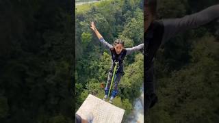 Funiest Bungee jumping bungeejumping naanveshana trending facts shorts viralvideo viralshort [upl. by Illa]