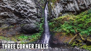 Three Corner Falls  WA [upl. by Llerrat]