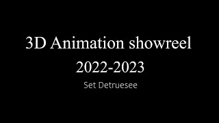 Showreel Animation3D 20222023 [upl. by Jabez]