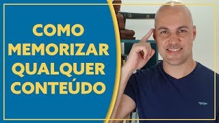 Memorização Como memorizar qualquer conteúdo [upl. by Cristi]