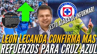 ¡LEON LECANDA CONFIRMA MÁS REFUERZOS PARA CRUZ AZUL 2024 [upl. by Falk]