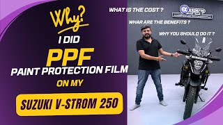 Why I Did PPF on My Suzuki VStrom 250  Is It Worth It  Suzuki VStrom 250 PPF Installation Cost [upl. by Atsok547]