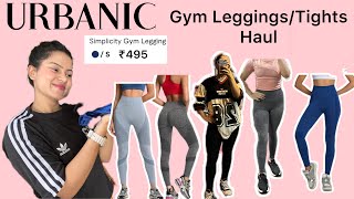 Urbanic Gym tightsleggings  Gym wear Try On haul  Honest Review  Diksha Joshi [upl. by Corso]