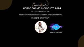 Corso esame avvocato 2024 diritto civile [upl. by Avera]