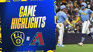 Dbacks vs Brewers Game Highlights 92224  MLB Highlights [upl. by Aicil]