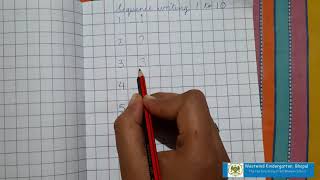 Sequence Writing 1 to 10 in notebook [upl. by Clements]