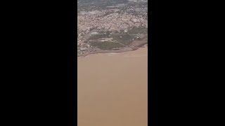 La IMAGEN AÉREA de la DESEMBOCADURA al MAR de LODO en BENICARLÓ [upl. by Meraree209]