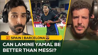 Can Lamine Yamal be BETTER than Messi How does Spain amp Barcelonas WONDERKID compare to the GOAT [upl. by Ainuj519]