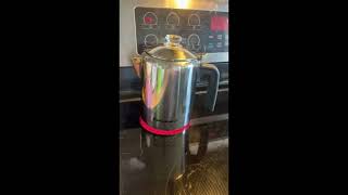 Review Elite Gourmet EC008 Classic Stovetop Coffee Percolator Glass Clear Brew Progress Knob Cool [upl. by Abil]