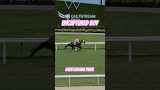 Uncaptured Boy and Edgard Zayas win race 3 at GulfstreamPark [upl. by Luther261]