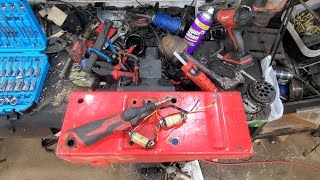 1977 honda odyssey fl250 points fixing smallenginerepair dieselmechanic atv 2stroke mechanic [upl. by Aleakam]