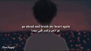 Finneas  Break My Heart Again Lyrics مترجمة [upl. by Einnor]