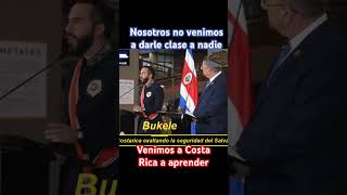 Bukele en Costa Rica con humildad venimos a aprender [upl. by Trish889]