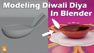 Modeling Diwali Diya in Blender 30  Modeling Tutorial [upl. by Llennaj581]