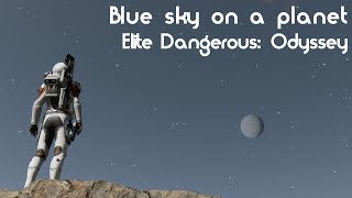 Elite Dangerous Odyssey  A Planet with a Blue Sky [upl. by Bernardi]