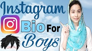 Part 2  Instagram Bio Ideas For Boys  Crazy Instagram bio ideas  Instagram  Insta Bio For Boys [upl. by Eirrem]