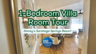 DVC Store  1Bedroom Villa Tour Disneys Saratoga Springs Resort [upl. by Matthaus]