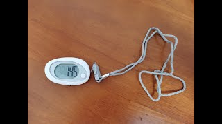 Simple 3d pedometer track steps accurately1099999 steps rangeEasy to resetNeck lanyard and clip [upl. by Nylear]