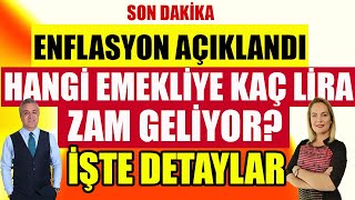 Son Dakika Enflasyon Açıklandı Hangi Emekli Kaç Lira Maaş Alacak İşte Detaylar [upl. by Icrad]