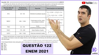 QUÍMICA ENEM 2021 quotO emprego de células de combustível a hidrogênio pode ser uma tecnologiaquot [upl. by Gayler]