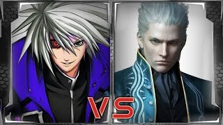 Ragna the Bloodedge vs Vergil BlazBlue vs Devil May Cry MUGEN [upl. by Suoicserp]