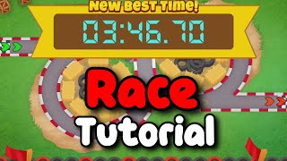 BTD6 Race Tutorial  guide  No Ace Micro  The Pit Crew [upl. by Enneiviv824]