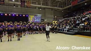 Cherokee 🔥🔥 Alcorn St Marching Band 2023 quotHigh School Dayquot Alcorn State University mp4 [upl. by Aikemat581]