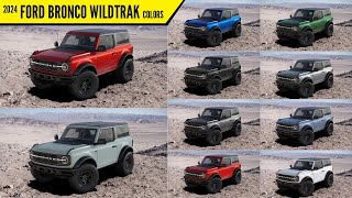 2024 Ford Bronco Wildtrak  All Color Paint Options  Images  AUTOBICS [upl. by Novart]