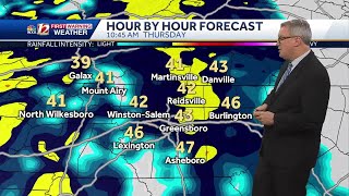 WATCH Triad turns colder chilly rain Thursday [upl. by Hoang]