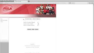 FCCLA Online Affiliation Demonstration 2012  2013 [upl. by Edrahc]