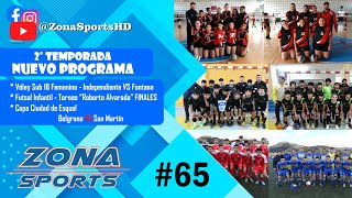 Zona Sports 65  Vóley Sub 18 Fem  Torneo Roberto Alvarado  Belgrano vs San Martín Copa Esquel [upl. by Utter]