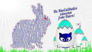 Ostervideo Frohe Ostern wünschen die Blue Cat Studios ostervideode [upl. by Eneirda]